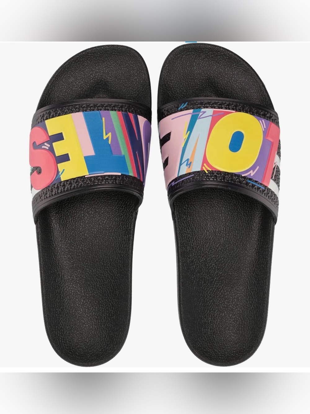 adidas Black Slides for boys and girls size 4